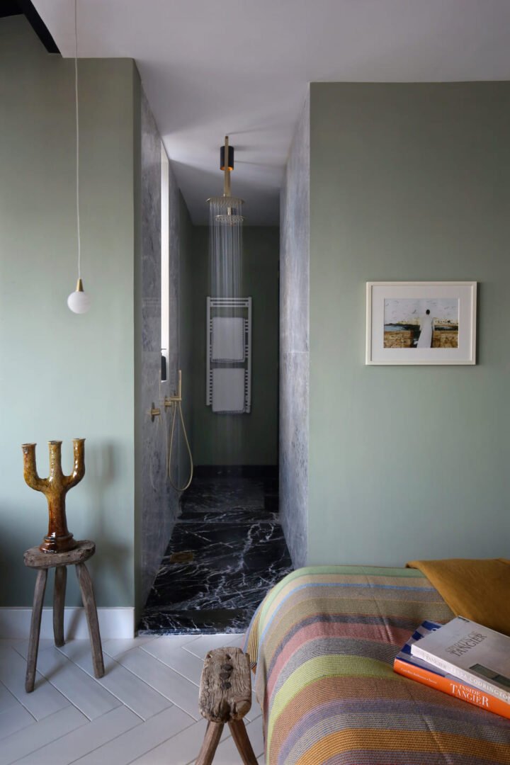 Forest Green room at villa Augustine Tangier